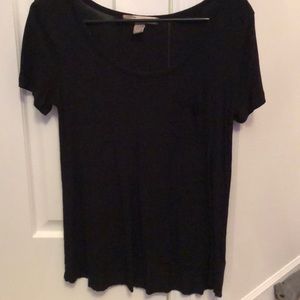 Flowy Black Forever 21 Pocket Top